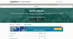 Desktop Screenshot of kalkulackahypoteky.cz